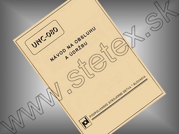 Slovak manual UNC 080